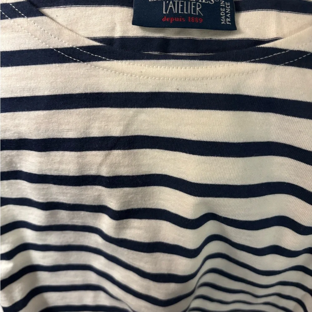 FLASH SALE! Saint James Striped Long Sleeve Cotton Shirt XS/2! - Picture 2 of 4